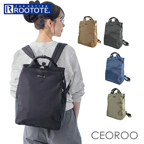 BEIGE ROOTOTE �����b�N ���[�g�[�g 3675 �ʔ� �����b�N�T�b�N �o�b�N�p�b�N �f�C�p�b�N �r�W�l�X�����b�N �r�W�l�X�o�b�O ���f�B�[�X �y�� �y�� ���� A4 �ʋ� �ʊw �i�C���� _0