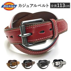 �_�[�N�u���E�� dickies �x���g �f�B�b�L�[�Y DC0068C �ʔ� �X�e�b�`�x���g �J�W���A���x���g �v�x���g ���U�[�x���g �o�b�N���x���g �����Y PU���U�[ ���� �񖇏d�� 2�����킹 40mm 4cm �a�m �j�� �j�q ��w��