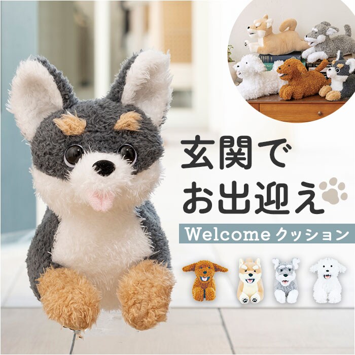 シバイヌ フラッピー ぬいぐるみ クッション 通販 ウェルカム