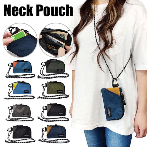 首から下げる ポーチ 通販 ネックポーチ ネックウォレット マルチポーチ メンズ 小銭入れ 財布 さいふ サイフ ミニ財布 キッズ 男の子 ジュニア 子ども こども 子供 中学生 小学生 高校生 おし_0
