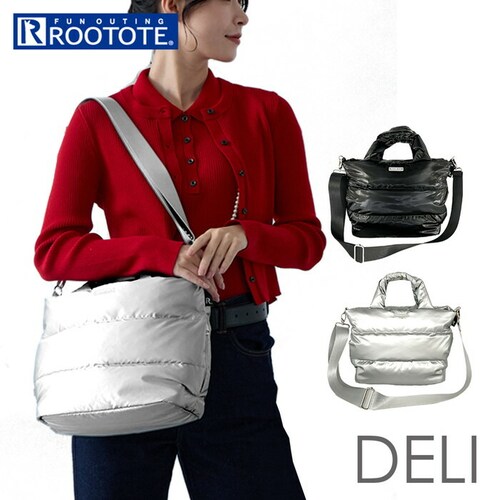 ROOTOTE ���[�g�[�g �g�[�g�o�b�O 3683 �ʔ� �g�[�g�o�b�N 2way �V�����_�[�o�b�O �΂߂����o�b�O �t�@�X�i�[�t�� �ʋ� �ʊw �y�� �y�� DELI �f�� FEATHER ROO �t�F_0