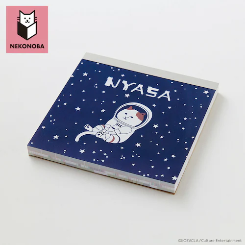 NEKONOBA グッズ 通販 ネコノバ メモパッド 紙 メモ帳 スクエアメモパッド メモ 正方形 かわいい キャラクター 猫 ねこ ネコ 猫グッズ NYASA ニャサ おしゃれ 可愛い オシャレ ス_0