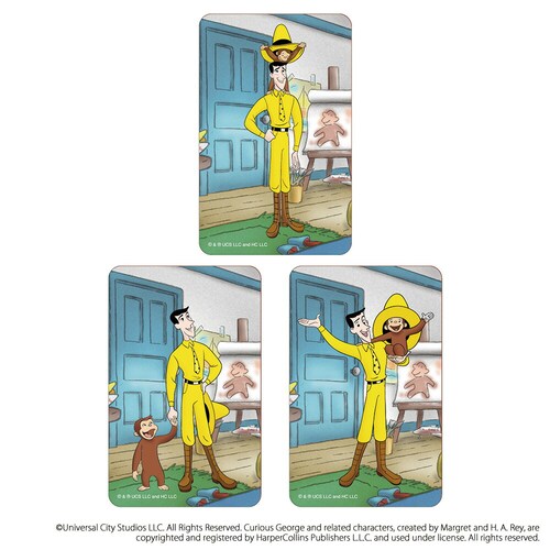 ������̃W���[�W �O�b�Y �ʔ� Curious George �X�e�b�J�[ �܂�����S�ݓX�X�e�b�J�[ 4947864052751 ������̃W���[�W03 �V�[�� �X�e�b�J�[�V�[�� �X�}�z�� �G�{�L�����N�^_0