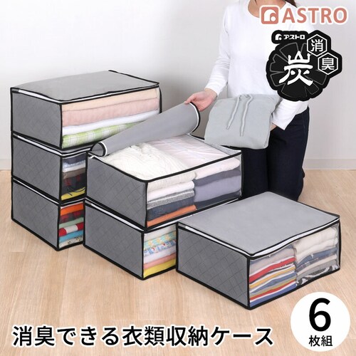 活性炭衣類整理袋 6枚組_0