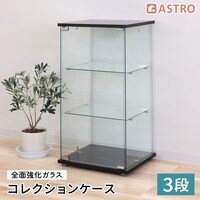 ガラスコレクションケース 3段 すべり止めシート付 SE1039273 