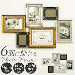 �t�H�g�t���[�� �Ǌ|�� ������� �ʔ� �f�R���[�V���� 6 �E�H�[��&�X�^���h �t�H�g�X�^���h �ʐ^���� �t�H�g �t���[�� �ʐ^ �X�^���h 6�� 6�� �A���e�B�[�N�� ��� ���Ċ|�� L���n�[�t �|�X�g