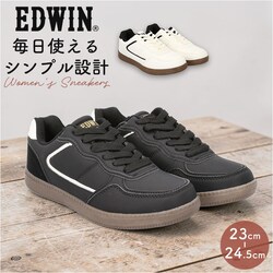 IVORY 24.5cm �G�h�E�B�� �X�j�[�J�[ �y�� �ʔ� EDWIN �V���[�Y ���f�B�[�X�X�j�[�J�[ ���f�B�[�X�V���[�Y ������� ���킢�� �J�W���A���V���[�Y �ʋ� �ʊw �C �y�� �w�� ��l ���W���[ �����₷�� �V���v��