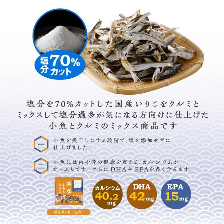 減塩小魚&クルミ 徳用BOX6