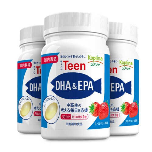 �_�ڋʏ��iSALE�I24%OFF 5/31�܂Ł^�R�v���i�@Teen DHA��EPA 30�� 3�Z�b�g 90����_0