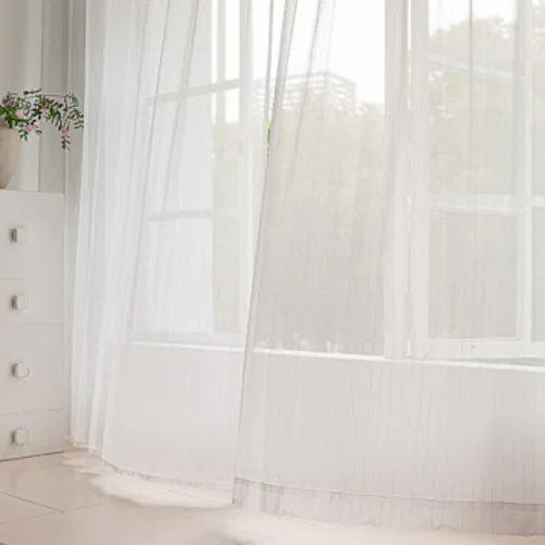 �y���������z�O���猩���ɂ����X�g���C�v�~���[���[�X�J�[�e�� 100X148cm�Q���g�@�A�C�{���[_0