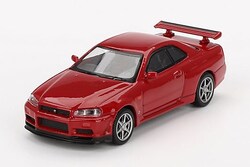 �y�������݉��i�zMINI GT 1/64 Nissan �X�J�C���C�� GT-R R34 V�X�y�b�N �A�N�e�B�u���b�h(�E�n���h��)
