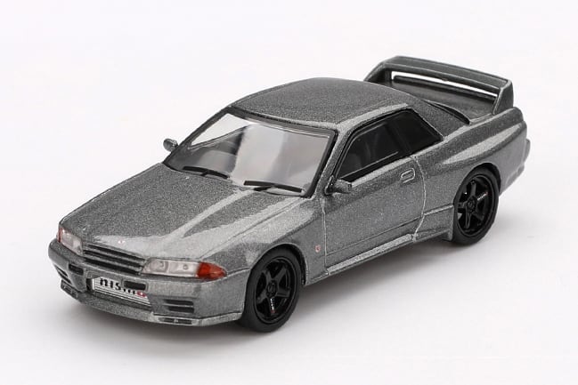 �y�������݉��i�zMINI GT 1/64 Nissan �X�J�C���C�� GT-R (NISMO BNR32 CRS Version)�_�[�N���^���O���[(�E�n���h��)