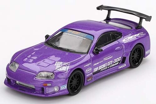 �y�������݉��i�zMINI GT 1/64 Toyota �X�[�v�� (A80) GT-300 Top Secret Purple(���n���h��)_0
