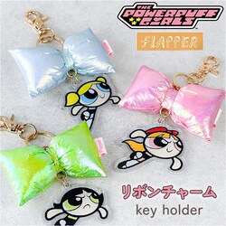 �s���N/�u���b�T�� �p���[�p�t�K�[���Y �L�[�z���_�[ F258121 �ʔ� THE POWERPUFF GIRLS �p���p�t�K�[���Y �o�b�O�`���[�� �L�[�`���[�� �L�[�����O �L���L�� ���{�� �p���p�t ���킢�� �A�N�L�[ �������