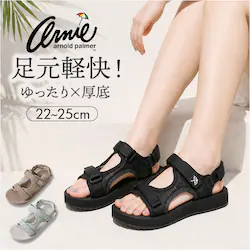 �I�[���u���b�N L(24cm) �A�[�m���h�p�[�}�[ �T���_�� �ʔ� �X�|�[�c�T���_�� �X�|�T�� �C ���f�B�[�X ���f�B�[�X�V���[�Y Arnold Palmer AN5407 �V���[�Y �X�g���b�v�T���_�� �x���g �t �� �t�� �����₷��