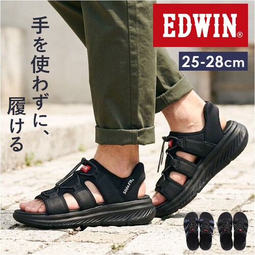 �u���b�N 28cm EDWIN �T���_�� �ʔ� �n���Y�t���[ �C �X�|�[�c�T���_�� �����Y EW7102 �X�|�T�� �T���_���V���[�Y �a�m�T���_�� �G�h�E�B�� �V���[�Y �G�h�E�C�� �t �� �t�� ����_0