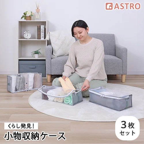 くらし発見! 小物収納ケース 3枚組_0
