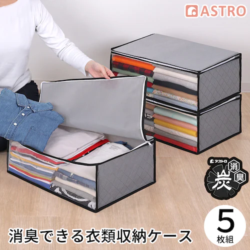活性炭衣類整理袋 5枚組_0