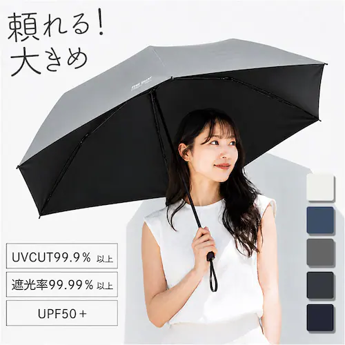 D.GRAY 晴雨兼用折りたたみ傘 カラビナ付き 通販 晴雨兼用傘 日傘 雨傘 折り畳み傘 折りたたみ傘 晴れ雨兼用傘 65cm 65センチ 大きめ uvカット UVカット カラビナ レディース傘 か_0