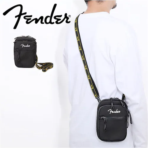 ブラック Fender フェンダー ショルダーポーチ スマホポーチ 6060 通販 スマホショルダー ショルダーバッグ ポーチ ショルダーバック ショルダー 肩掛け 斜めかけ 斜め掛け ななめがけ コ_0