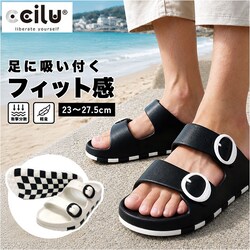 WHITE 27.5cm ccilu �`�� �T���_�� �ʔ� �����Y�T���_�� HORIZON CHECK SANDAL eva�T���_�� �C ���� �V���[�Y �O���� �����Y �y�� �y�� ���f�B�[�X ���j�Z�b�N�X �j�����p �j�� ���� �t �� �J�W���A�� �������
