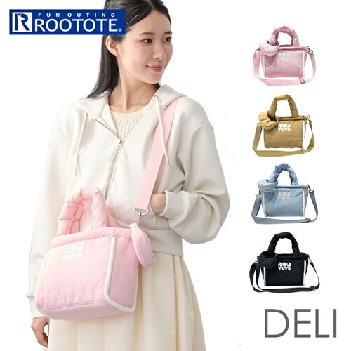 PINK ルートート ショルダーバッグ ROOTOTE 3643 通販 ショルダーバック 斜めがけバッグ ミニトート サブバッグ 肩掛けバッグ ポーチ付き 軽量 軽い 小さめ 横型 大人 かわいい お_0