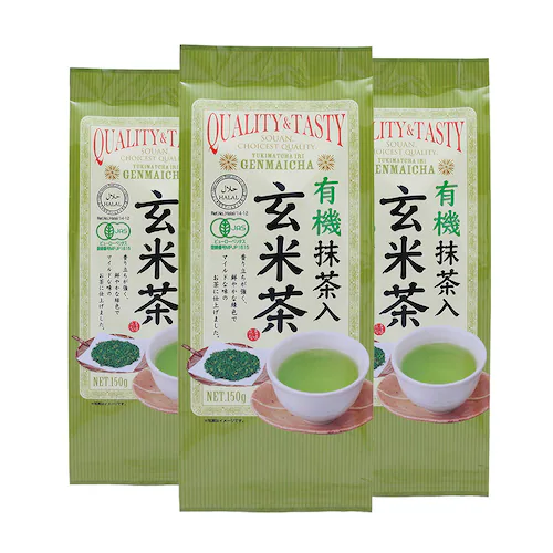 コプリナ 有機抹茶入り玄米茶 150g 3個セット_0