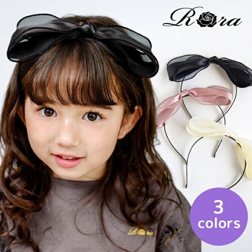 ピンク リボン カチューシャ キッズ 通販 Rora ローラ シエル 髪飾り 髪留め 髪どめ ヘアアクセサリー ヘアバンド ヘッドドレス 子供 女の子 ツイード 発表会 結婚式 入学式 卒業式 フォー_0