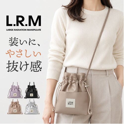 ブラック LRM ショルダーバッグ KTO-1219 通販 巾着バッグ ショルダーバック 巾着ショルダーバッグ 斜めがけバッグ ポシェット 斜め掛けバッグ レディース 軽量 軽い おしゃれ 大人 かわ_0
