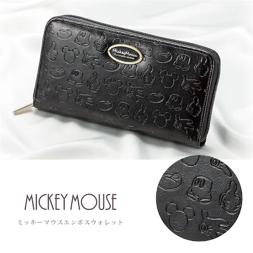 【ミッキー黒】 ディズニー ミッキー 長財布 財布 小銭入れ 小銭 お札 お札入れ レディース メンズ キャラクター おしゃれ かわいい プレゼント ギフト 女性 誕生日 誕生日プレゼント_1