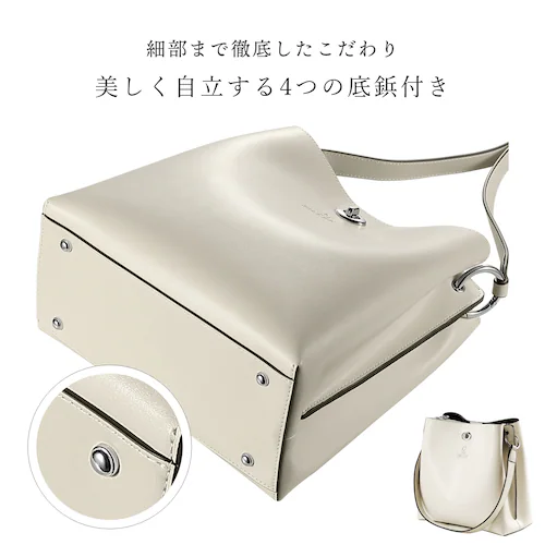【ベージュ】 スヌーピー 本革 2way ショルダーバッグ 大容量 かわいい ショルダー バッグ おしゃれ キャラクター レディース 革 レザー 誕生日 プレゼント 女性 グッズ 誕生日プレゼント_5