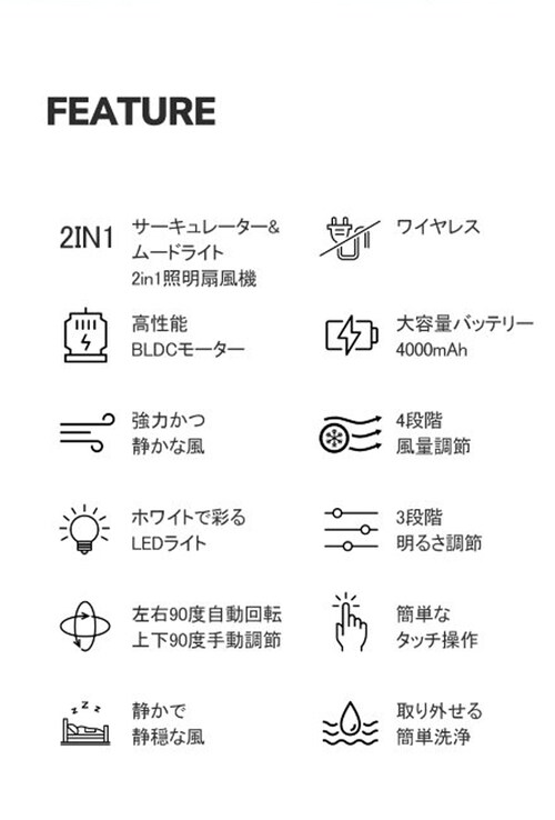 �y�z���C�g�z ����@ DC���[�^�[ LED���C�g �t�� MIRO �R�[�h���X �A�E�g�h�A 4�i�K�̕��͒��� 4,000mAh��e�ʃo�b�e���[ �L�����v ��@ ��� ������� ���킢�� USB�[�d_2