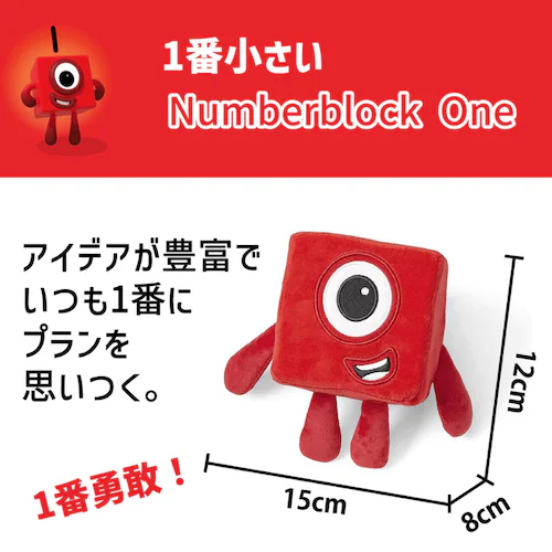 Numberblocks 算数おもちゃ ナンバーブロックスぬいぐるみ仲良しOne&Two【代引き不可】_6