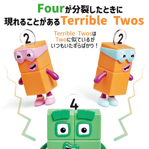 Numberblocks 算数おもちゃ ナンバーブロックスキャラクターフィギュア3個入り【代引き不可】_2