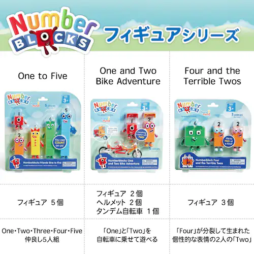 Numberblocks 算数おもちゃ ナンバーブロックスキャラクターフィギュア3個入り【代引き不可】_8