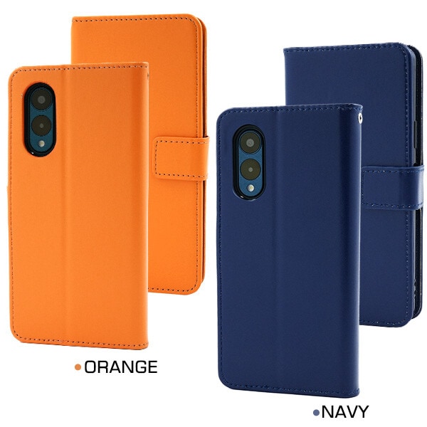 オレンジ】 arrows We2 F-52E FCG02 ケース 手帳型 カバー 手帳 手帳型