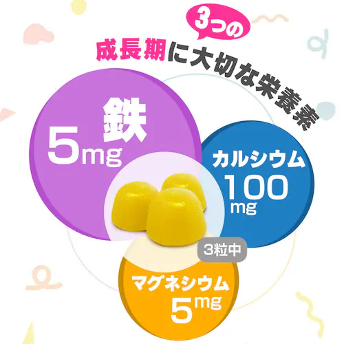 コプリナ グミサプリ 鉄&カルシウム 60粒 20日分(パイナップル味)_20