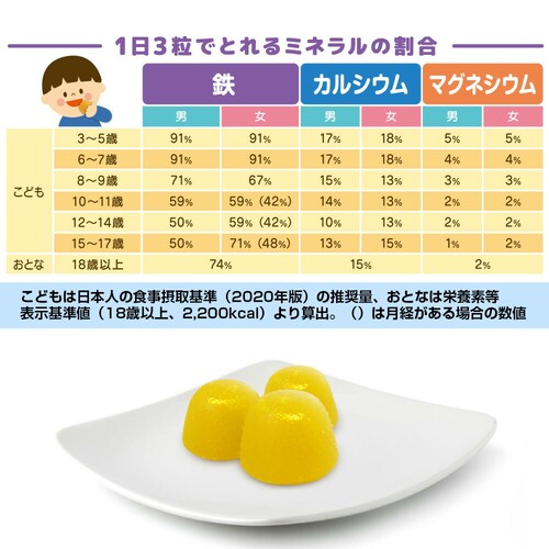 コプリナ グミサプリ 鉄&カルシウム 60粒 20日分(パイナップル味)_21