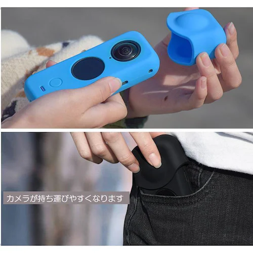 Insta360 ONE X2 pVRP[X YJ[o[t _炩 ϏՌ ̂܂܏[d {̂ƉtXN[ی J^ѕ֗ [P[Xysz_5