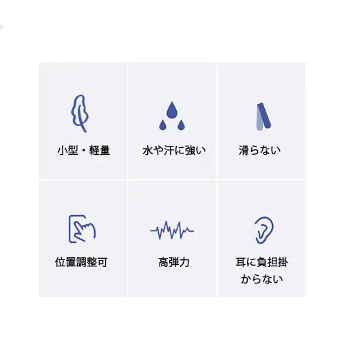 メガネズレ防止耳掛け 白色 6個セット 3ペア分 眼鏡ストッパー シリコン メガネズレおち防止 すべり止め 柔らかい 痛くない 小型 軽量 防水 フィット_2