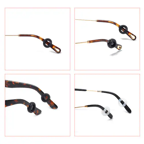 リング型 ホワイト 眼鏡ストッパー 3ペア 6個分 メガネズレ防止 丸い 眼鏡ストッパー シリコン メガネズレおち防止 落下防止 すべり止め 柔らかい 痛くない フィット_11