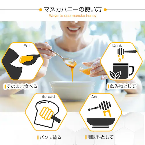 100% Pure New Zealand Manuka Honey UMF15+ }kJnj[ 250g 2Zbg_13