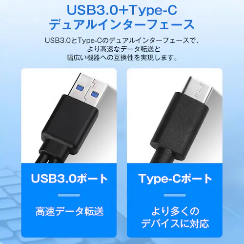 外付けDVDドライブ CDドライブ パソコン USB DVDドライブ 高速 書き込み可能 ドライバー不要 光学ドライブ USB3.0 Type-C 軽量 静音 PC Mac Windows Linux_2
