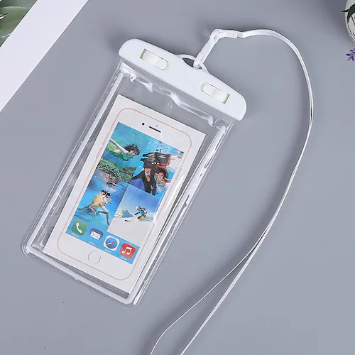 スマホ ブルー 防水ケース 蓄光タイプ 1個 暗所でも光る 防水カバー IPX8 ストラップ付き iPhone Galaxy 各種携帯電話対応 防水バッグ お風呂 釣り ポイント消耗_18