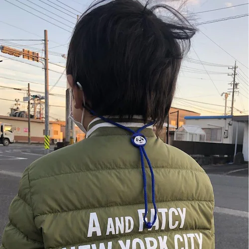 マスク用ネックストラップ パンダイラストアジャスター付き 可愛い おしゃれ 子供 キッズマスクチェーン マスク仮置 マスクバンド 落下防止ネックレス_2