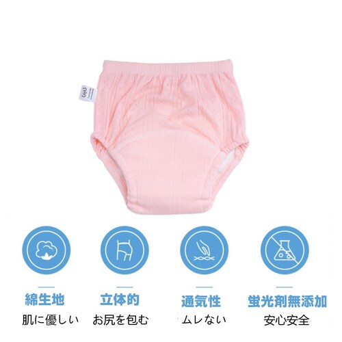 トレーニングパンツ ブルーセット 110 6層 3枚セット 90 100 110 おねしょパンツ トイトレパンツ トレパン トイレトレーニングショーツ おねしょ パンツ 男の子 女の子 防水パンツ_1