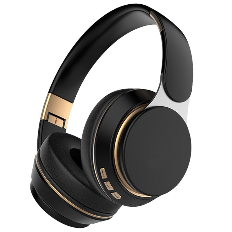 ワイヤレス ブラック ヘッドホンBluetooth 5 高音質 ステレオ