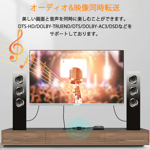 HDMI 切替器 2⇔1 分配器 セレクター スプリッター ボタン 手動 入力出力 双方向 4K 3D ver2.0 Switch PS4 パソコン テレビ プロジェクター対応_9