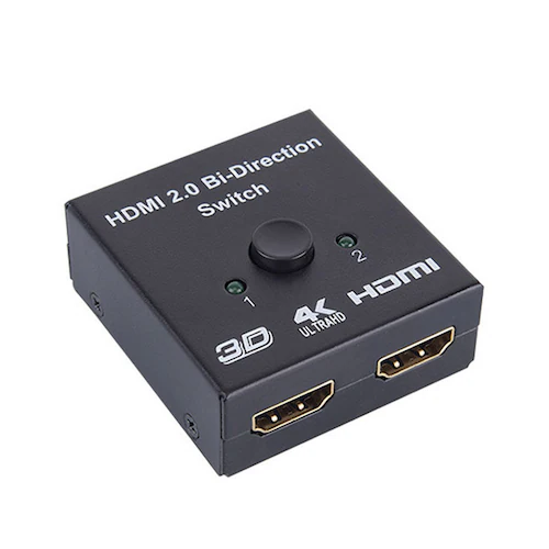 HDMI 切替器 2⇔1 分配器 セレクター スプリッター ボタン 手動 入力出力 双方向 4K 3D ver2.0 Switch PS4 パソコン テレビ プロジェクター対応_15