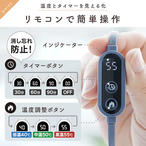 ENETNPO USBシートヒーター ブラック_4